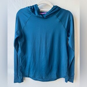 Girls Tek Gear Teal Hooded Top XL
